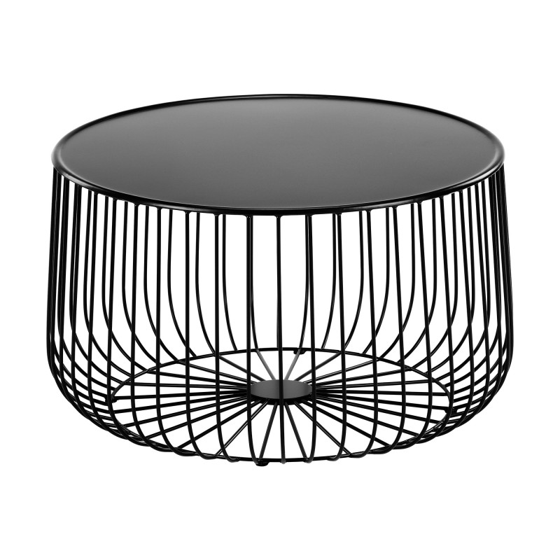Coffee Table Black Wire Large