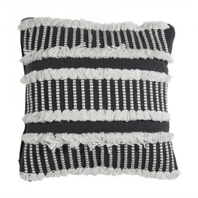 Cushion (Black/White Boho)
