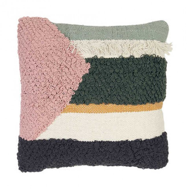 Cushion (Green, Pink, Tassled)